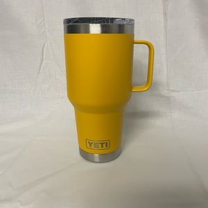 Orange Yeti 30oz Travel Mug with MagSlide Lid, EUC